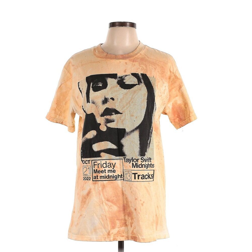 Taylor Swift Midnights Track List Tie Dye Shirt Large